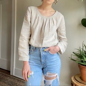 J. Crew Linen Top - size 0